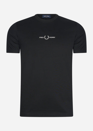 Fred Perry T-shirts  Embroidered t-shirt - black 