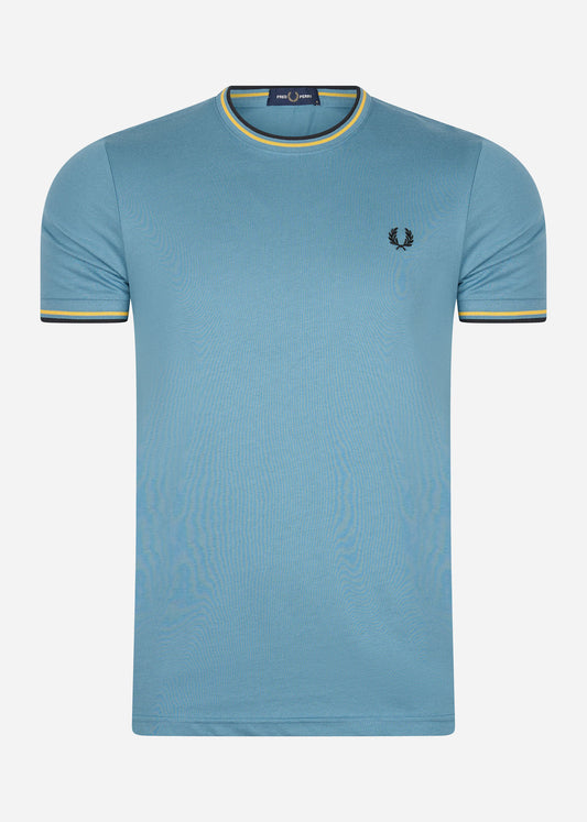 Fred Perry T-shirts  Twin tipped t-shirt - ash blue 