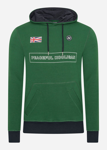 Peaceful Hooligan Hoodies  Flag hoodie - race green 