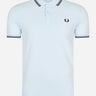 Fred Perry Polo's  Twin tipped fred perry shirt - light ice 