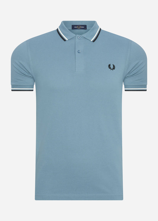 Fred Perry Polo's  Twin tipped fred perry shirt - ash blue snow black 