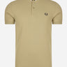 Fred Perry Polo's  Bomber collar polo shirt - warm stone 