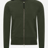 MA.Strum Vesten  Full zip bomber sweat - oil slick 