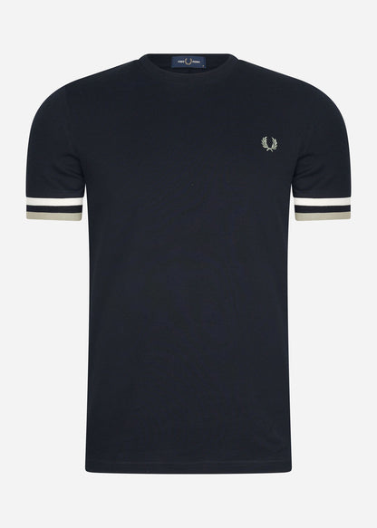 Fred Perry T-shirts  Bold tipped pique t-shirt - navy 