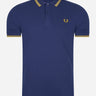 Fred Perry Polo's  Twin tipped fred perry shirt - french navy golden hour 