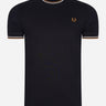 Fred Perry T-shirts  Twin tipped t-shirt - black 