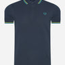 Fred Perry Polo's  Twin tipped fred perry shirt - drkairf lim sgrn 