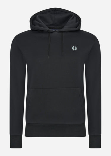 Fred Perry Hoodies  Laurel wreath print hooded sweater - black 