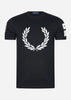 Fred Perry T-shirts  Badge detail t-shirt - black 