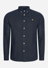 Lyle & Scott Overhemden  Cotton linen shirt - dark navy 