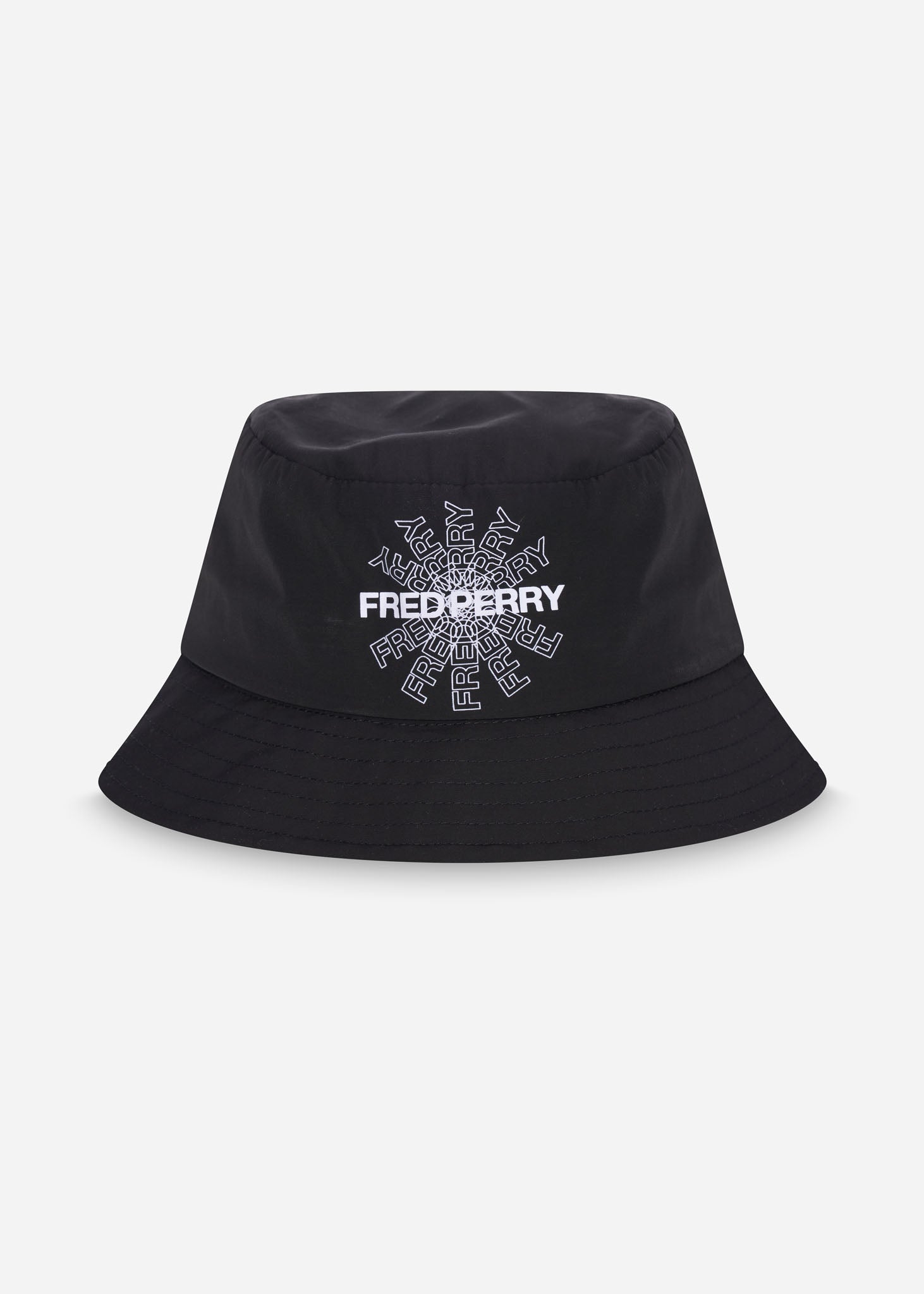 Fred Perry Bucket Hats  Graphic print bucket hat - black 
