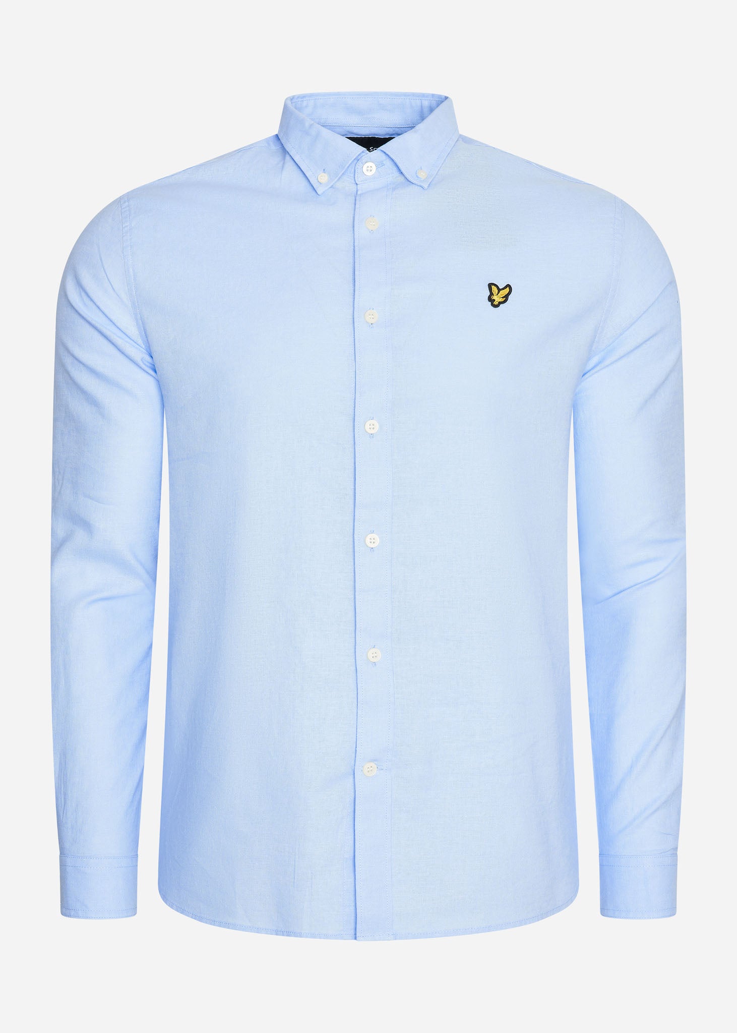 Lyle & Scott Overhemden  Cotton linen shirt - light blue 