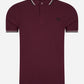 Fred Perry Polo's  Twin tipped fred perry shirt - oxblood ecru black 