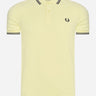 Fred Perry Polo's  Twin tipped fred perry shirt - wax yellow 