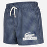 Lacoste Zwembroeken  Checkered swimming trunks - navy blue lapland 