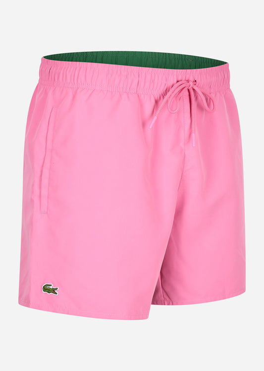 Lacoste Zwembroeken  Swimming trunks - reseda pink green 