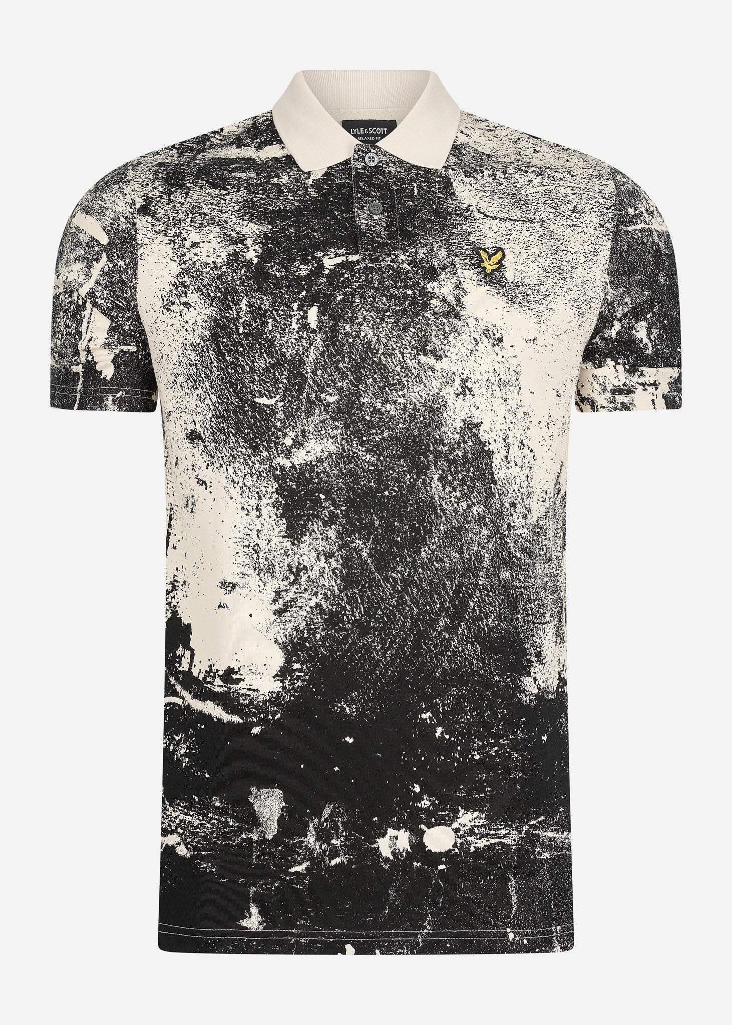 Lyle & Scott Polo's  Erosion print polo shirt - cove 