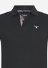 Barbour Polo's  Barbour tartan pique polo - black 