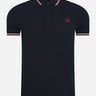Fred Perry Polo's  Twin tipped fred perry shirt - navy ecru tawny port 