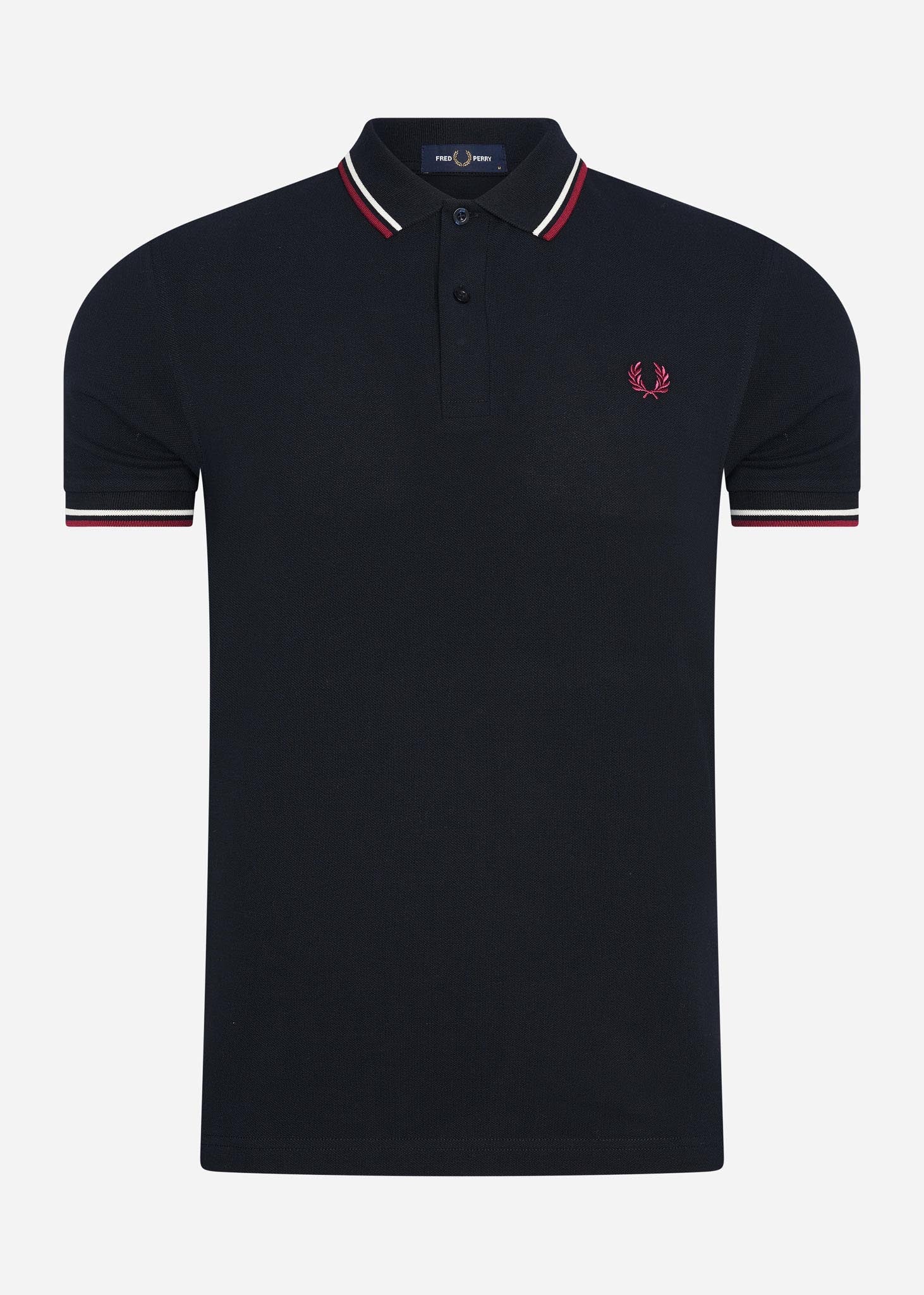 Fred Perry Polo's  Twin tipped fred perry shirt - navy ecru tawny port 