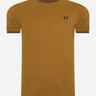 Fred Perry T-shirts  Twin tipped t-shirt - dark caramel 