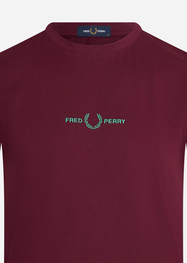 Fred Perry T-shirts  Embroidered t-shirt - aubergine 