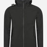 MA.Strum Jassen  Softshell hooded full zip - jet black 