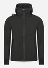 MA.Strum Jassen  Softshell hooded full zip - jet black 