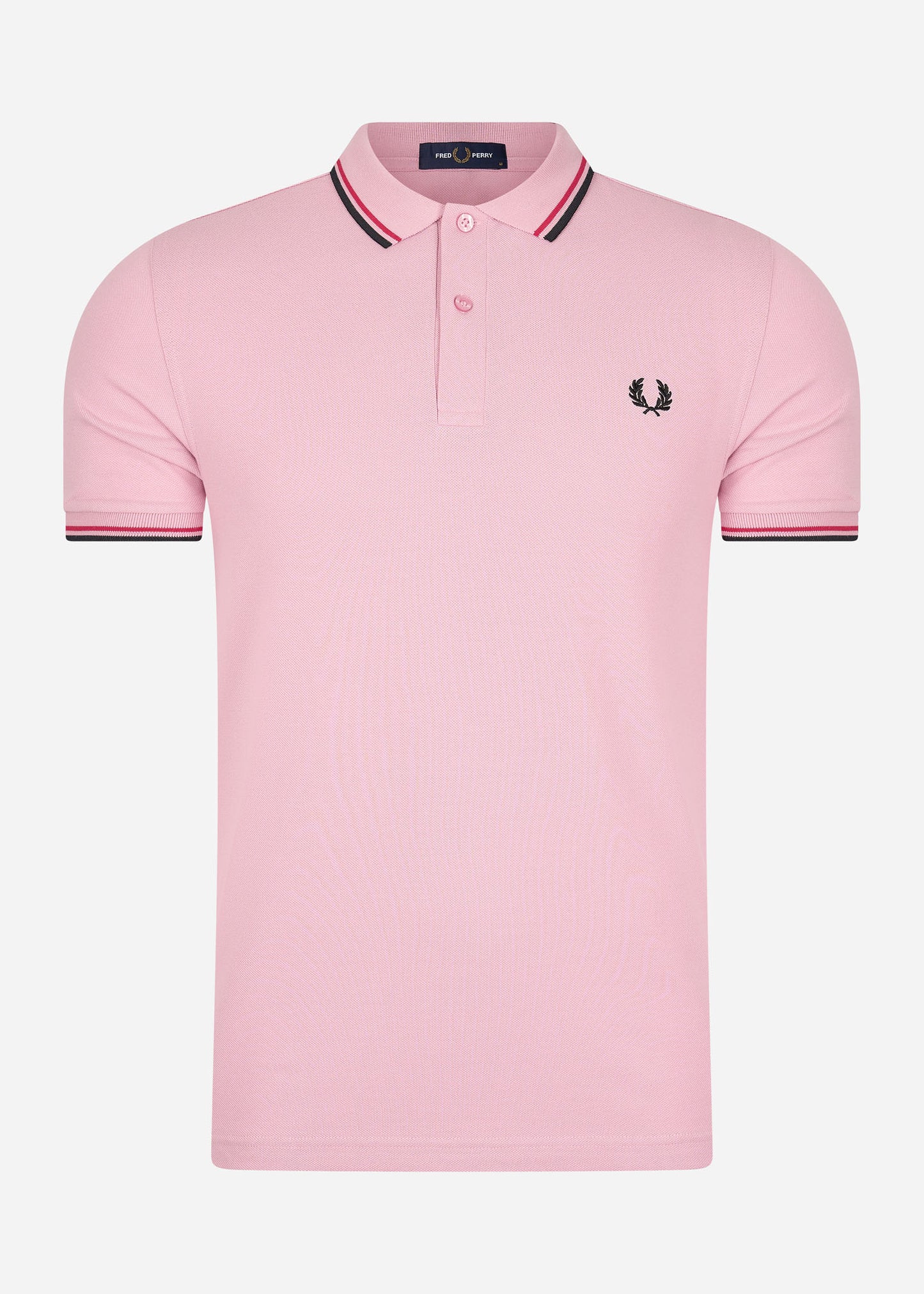 Fred Perry Polo's  Twin tipped fred perry shirt - chalky pink washed red black 
