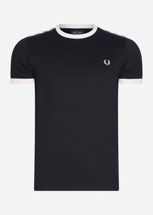 Fred Perry T-shirts  Taped ringer t-shirt - black 
