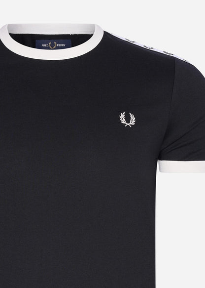 Fred Perry T-shirts  Taped ringer t-shirt - black 