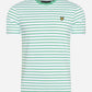 Lyle & Scott T-shirts  Breton stripe t-shirt - green glaze white 