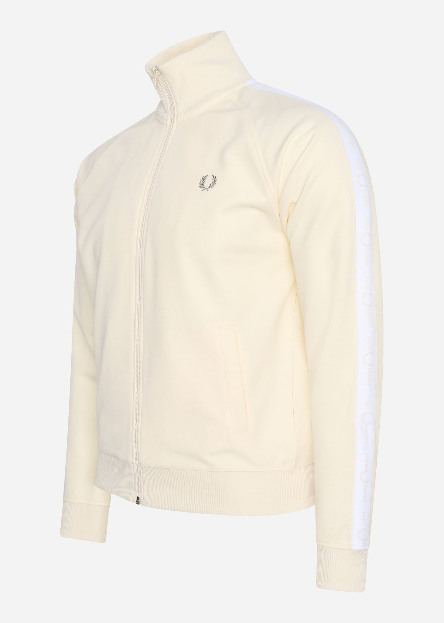 Fred Perry Vesten  Tonal taped track jacket - ecru 