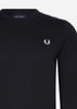 Fred Perry Longsleeve Tees  Taped long sleeve t-shirt - black 