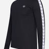 Fred Perry Longsleeve Tees  Taped long sleeve t-shirt - black 