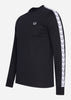 Fred Perry Longsleeve Tees  Taped long sleeve t-shirt - black 