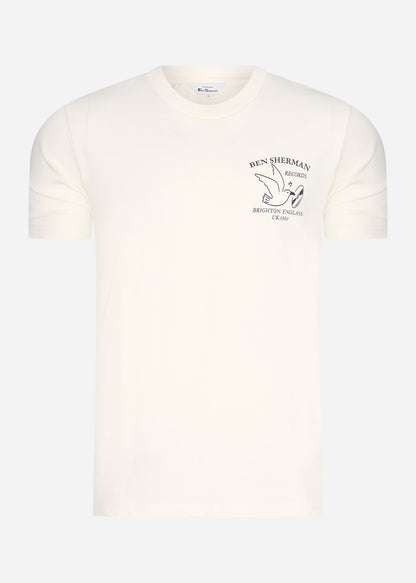 Ben Sherman T-shirts  Brighton records - ivory 