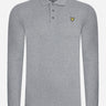 Lyle & Scott Longsleeve Polo's  LS polo shirt - mid grey marl 