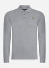 Lyle & Scott Longsleeve Polo's  LS polo shirt - mid grey marl 