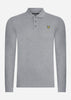 Lyle & Scott Longsleeve Polo's  LS polo shirt - mid grey marl 