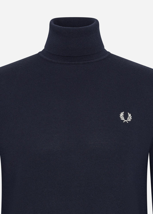 Fred Perry Truien  Roll neck jumper - navy 