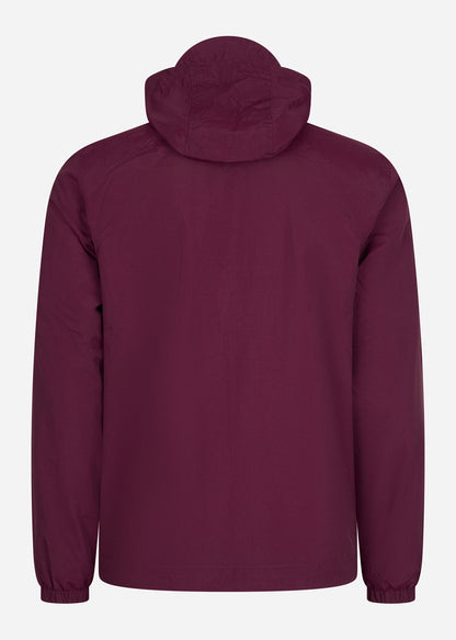 Lyle & Scott Jassen  Zip through hooded jacket - burgundy 