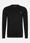 Lyle & Scott Truien Cotton merino crew neck jumper - jet black