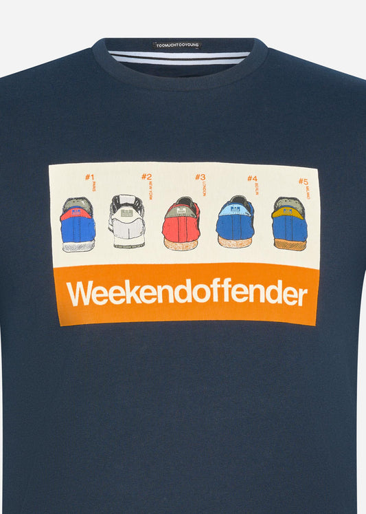 Weekend Offender T-shirts  Trainer spotting - navy 