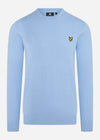 Lyle & Scott Truien  Cotton merino crew jumper - light blue 