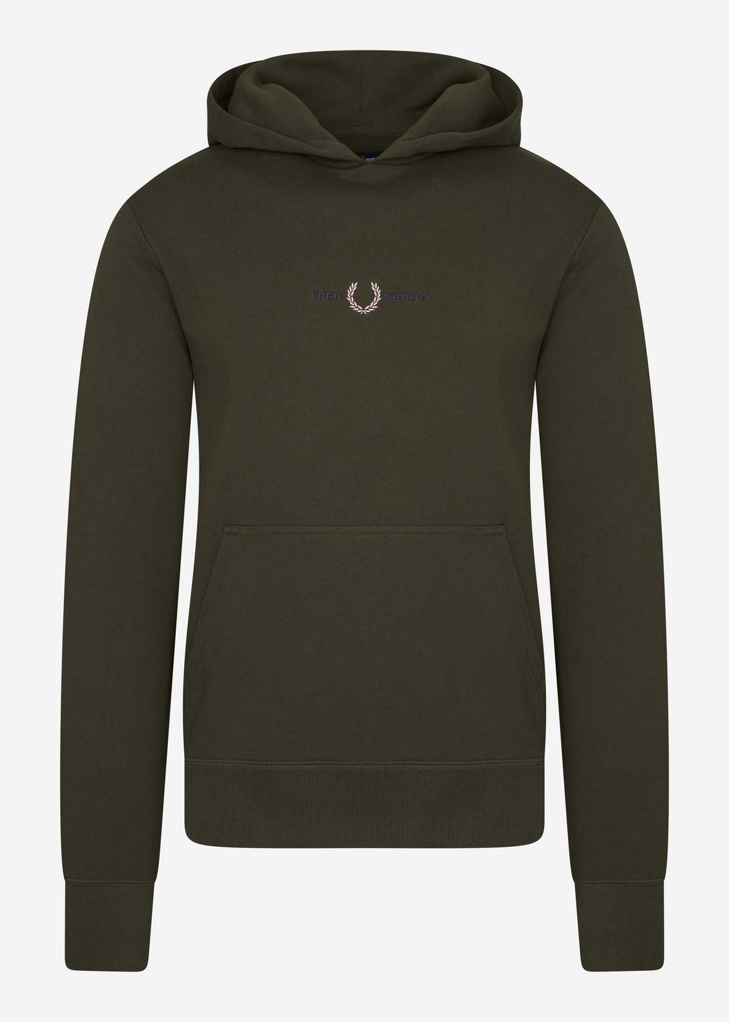 Fred Perry Hoodies  Embroidered hooded sweatshirt - hunting green 
