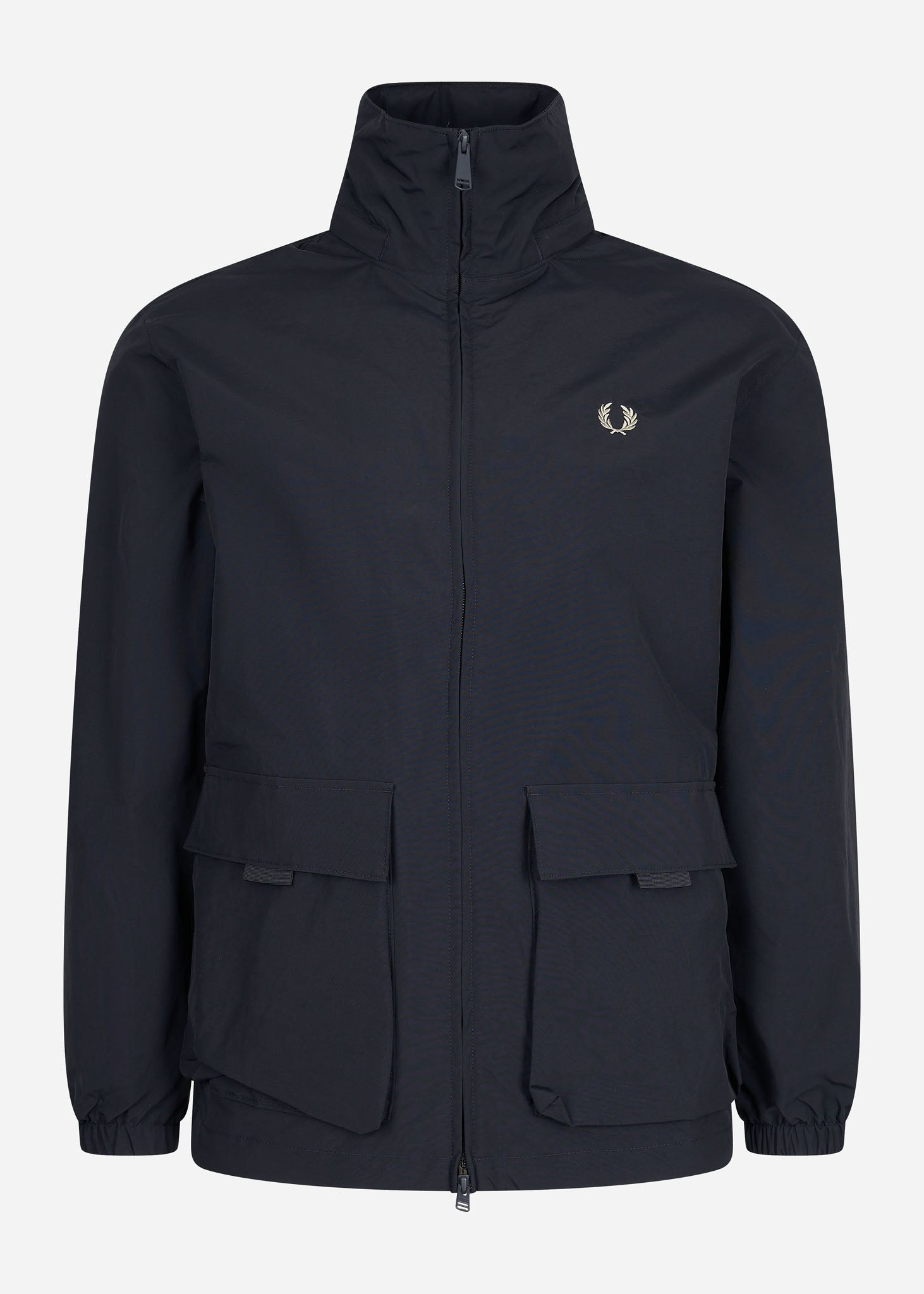 Fred Perry Jassen  Patch pocket zip through jacket - navy 