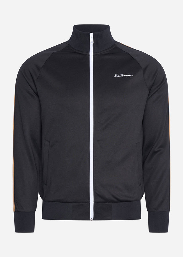Ben Sherman Vesten  House taped track top - black 
