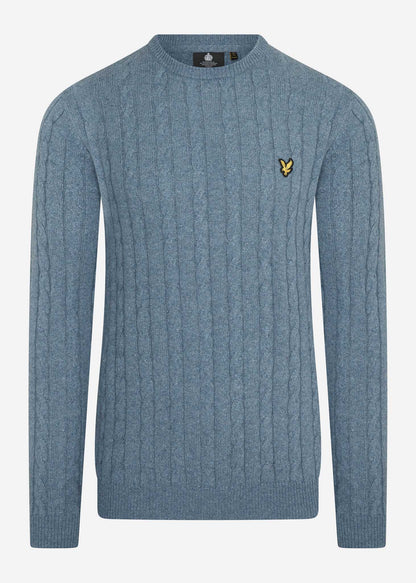 Lyle & Scott Truien  Cable jumper - slate blue marl 