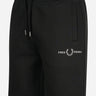Fred Perry Korte Broeken  Embroidered sweat short - black 